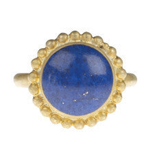 Lapis Granule Ring - Afghanistan