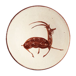 Small Ceramic Dipping Bowl - Brown Antelope - Uzbekistan
